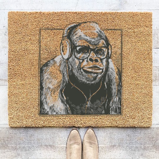 Funny Gorilla Coir Doormats