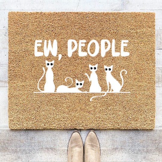 Ew, People Cats Coir Doormats