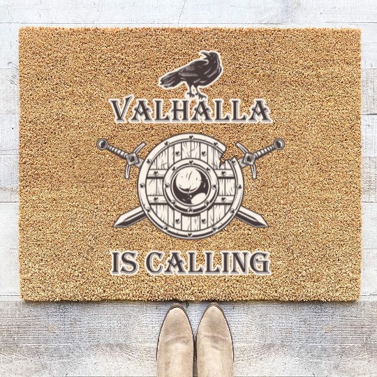 Viking - Valhalla Is Calling Coir Doormats