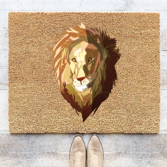 Lion: King of the Jungle graphic Art Coir Doormats