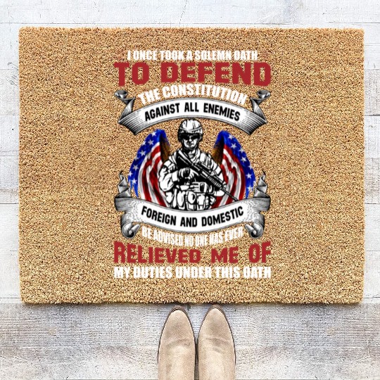 Veterans day celebration. Thank you veterans Coir Doormats