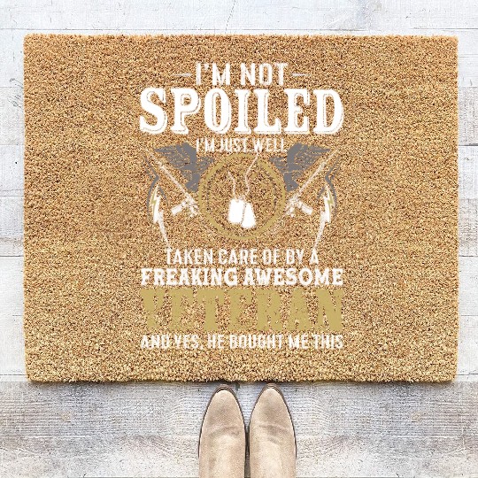 Veterans day celebration. Thank you veterans Coir Doormats