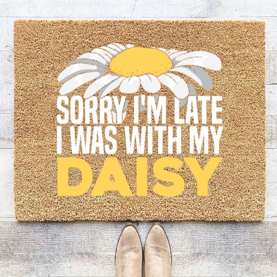 Daisy Garden Gardening Gardener Coir Doormats