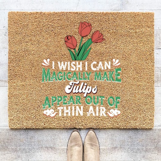 Tulip Garden Gardening Coir Doormats