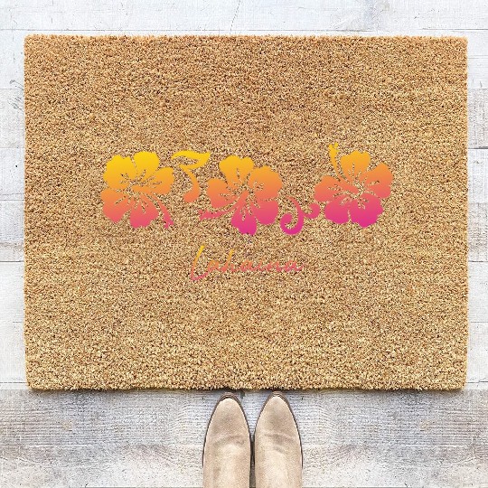 Lahaina Maui Hawaii Coir Doormats