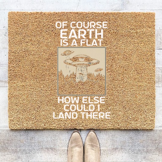 Alien Coir Doormats Ufo Extraterrestrial Children Mars