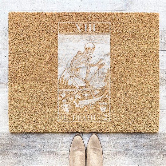 Blackcraft The Grim Reaper Vintage Death Tarot Car Coir Doormats