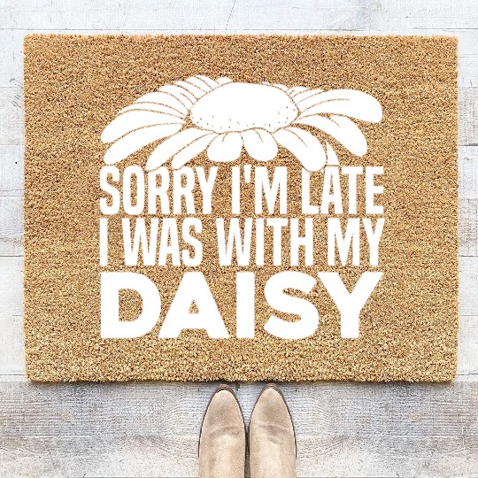 Daisy Garden Gardening Gardener Coir Doormats