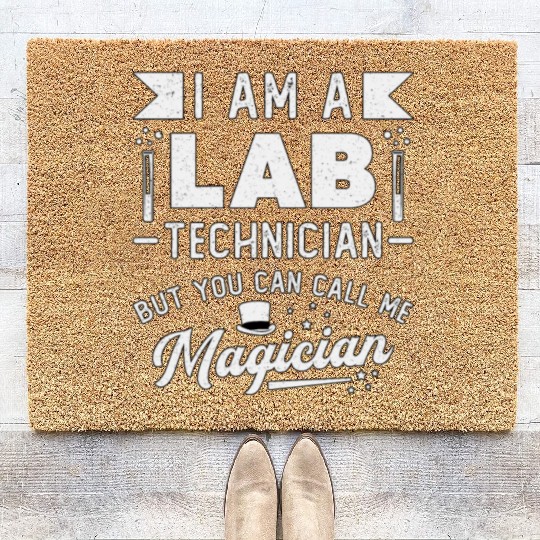 I Am A Lab Technician Science Laboratory Tech Coir Doormats
