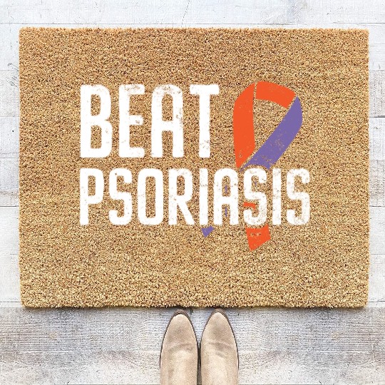 Beat Psoriasis Skin Disease Psoriasis Awareness Coir Doormats