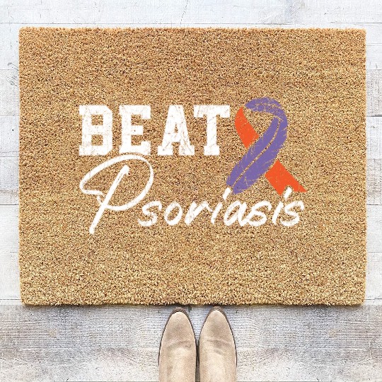 Beat Psoriasis Skin Disease Psoriasis Awareness Coir Doormats