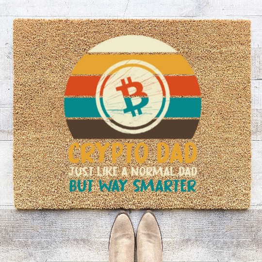 Funny Bitcoin Crypto Blockchain Btc Fun Lovers Coir Doormats