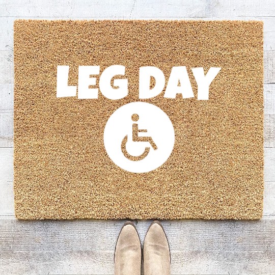 Leg Day Handicapped Wheelchair 14 Coir Doormats