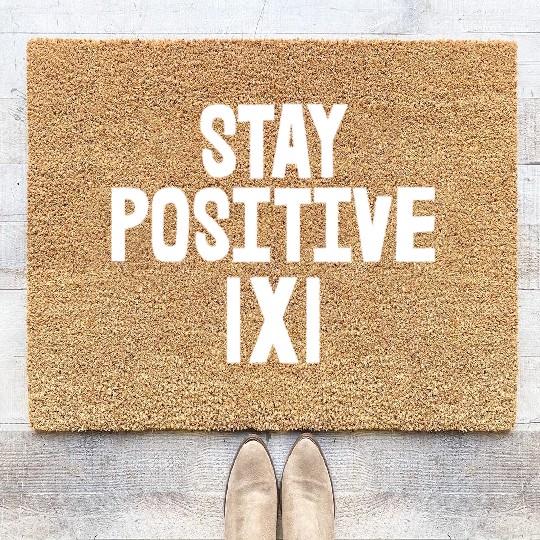 Stay Positive Coir Doormats