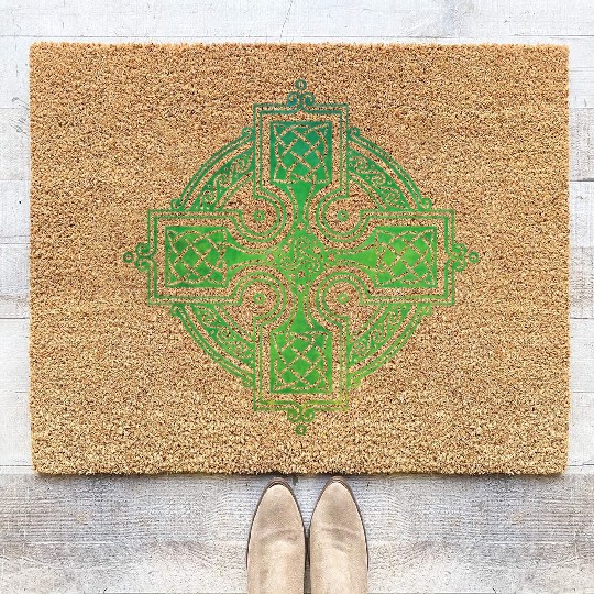 Celtic Cross Coir Doormats