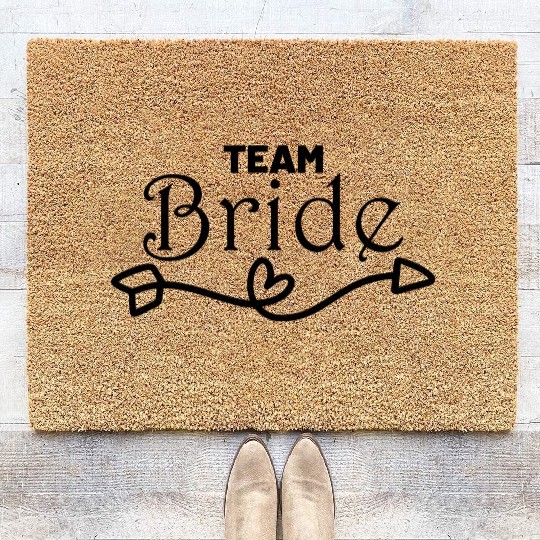 team bride bachelorette party Coir Doormats