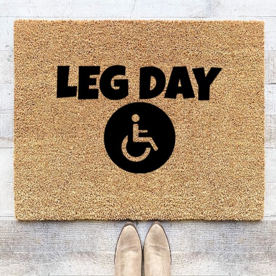 Leg Day Handicapped Wheelchair 14 Coir Doormats