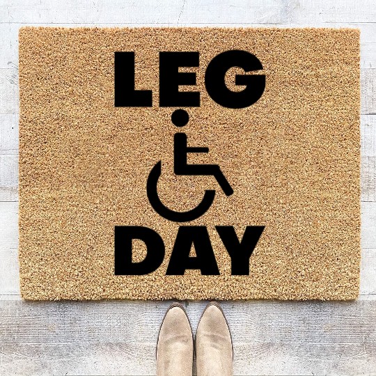 Leg Day Handicapped Wheelchair 15 Coir Doormats