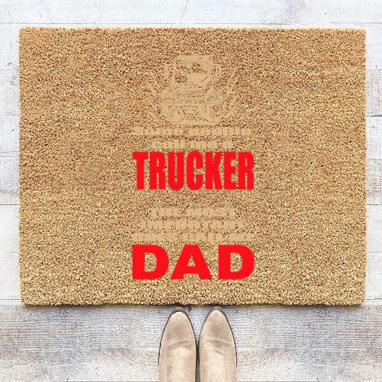 Mens Some People Call Me a Trucker Truck Driver Coir Doormats