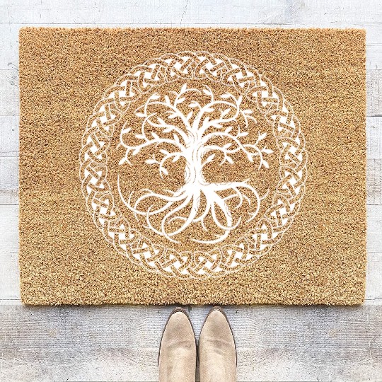 Celtic Tree of Life Coir Doormats