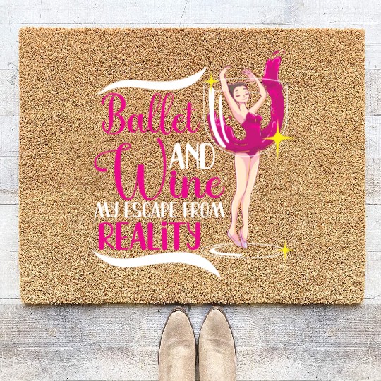 Ballet Ballerina Dance Dancer Dancing Ballet Gift Coir Doormats