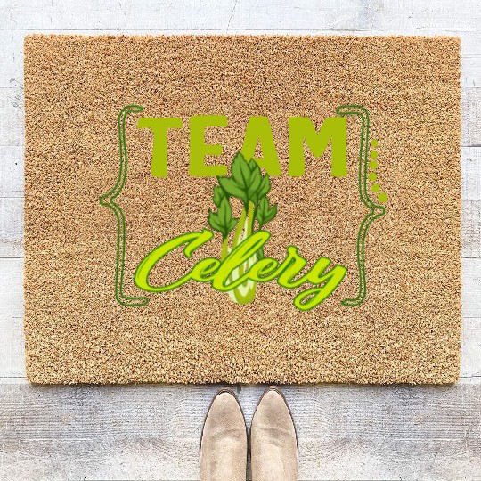 Celery Vegetable Coir Doormats, Team Celery Coir Doormats,