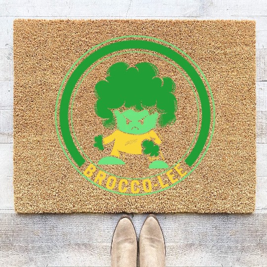 Vegetables Coir Doormats, Brocco-Lee Funny Vegetable