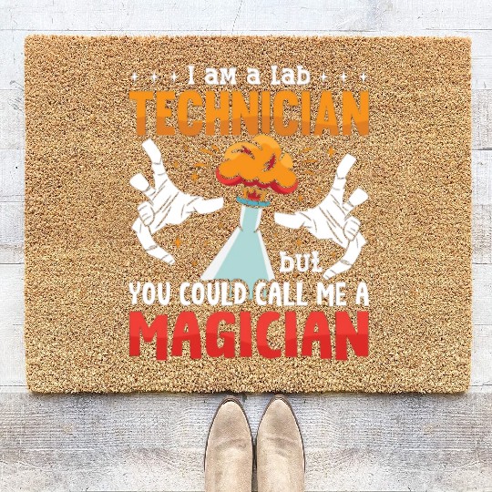 Lab Tech I Am A Lab Technician Laboratory Science Coir Doormats