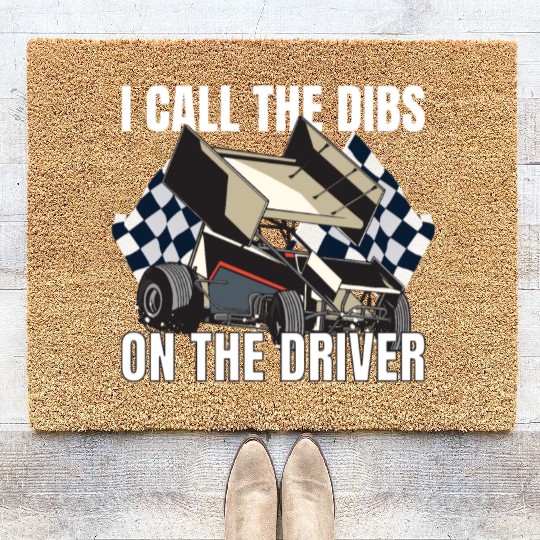 Sprint Car Mom Dirt Track Racing Racing Race Day Coir Doormats