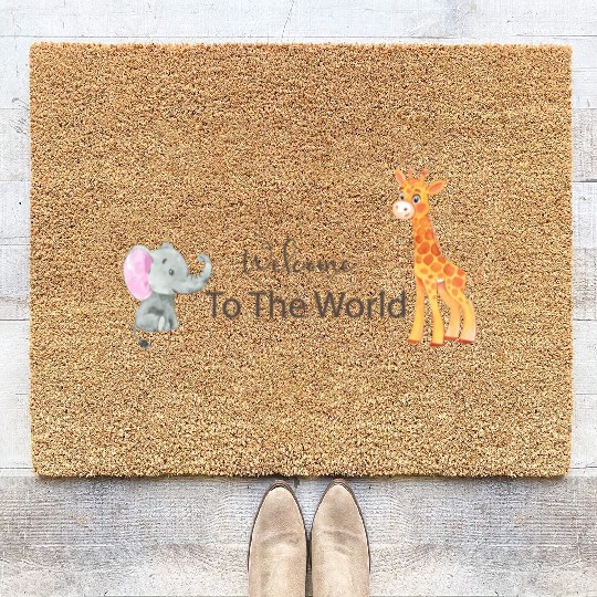 baby, new baby Coir Doormats