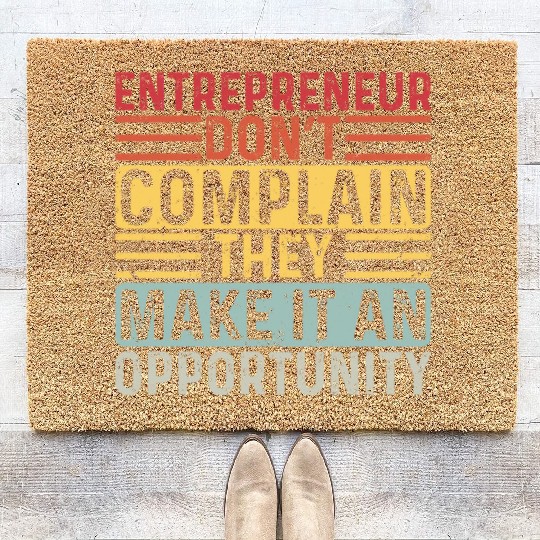 Entrepreneur Minded Business Lifestyle Gifts Idea Coir Doormats
