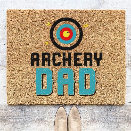 Archery Bow Archer Dad Father Coir Doormats