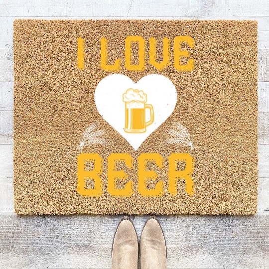 I love beer Coir Doormats