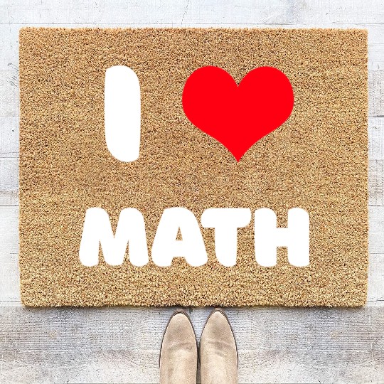 I love math Coir Doormats