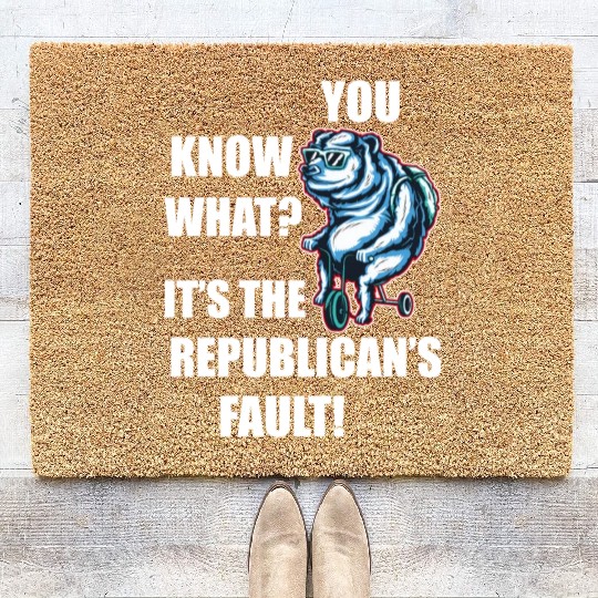 Joe Biden Running The Country's Like Riding A Bike Coir Doormats