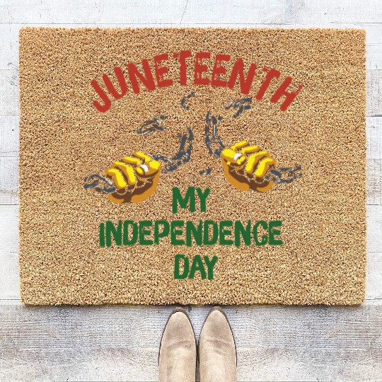 Juneteenth Black History Day Pride Gift Coir Doormats