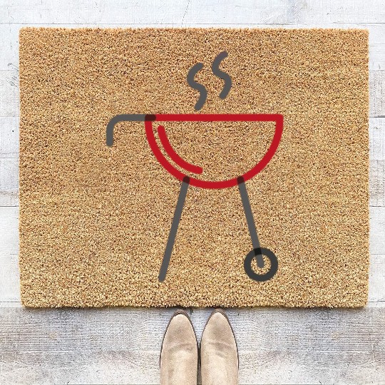 Mister Good Looking Is Cooking Coir Doormats