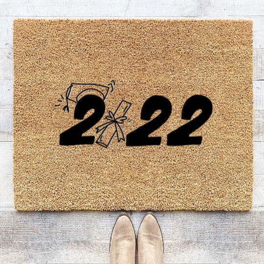 Mastered it 2022, Graduation, congratulations Coir Doormats
