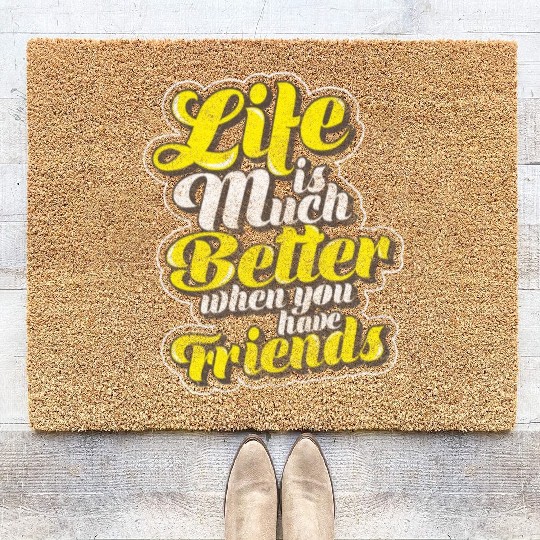 Friends Love Family Coir Doormats