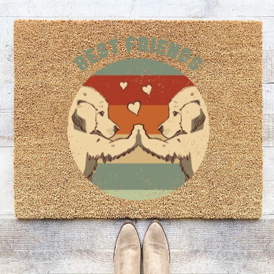 Dogs Puppies Best Friends Labrador Dog Retrievers Coir Doormats