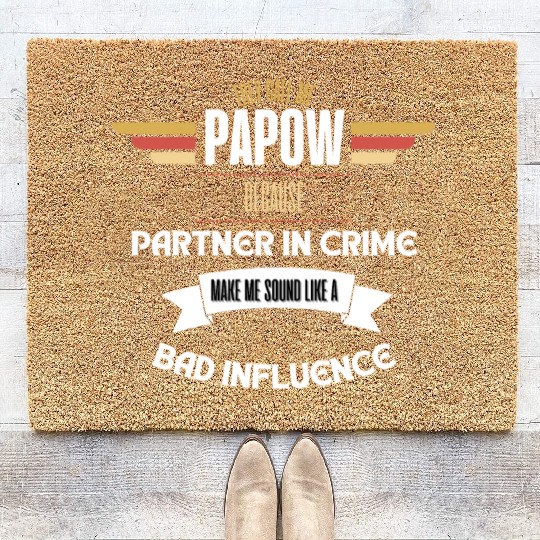 PAPA SAUR, Father's Day Coir Doormats