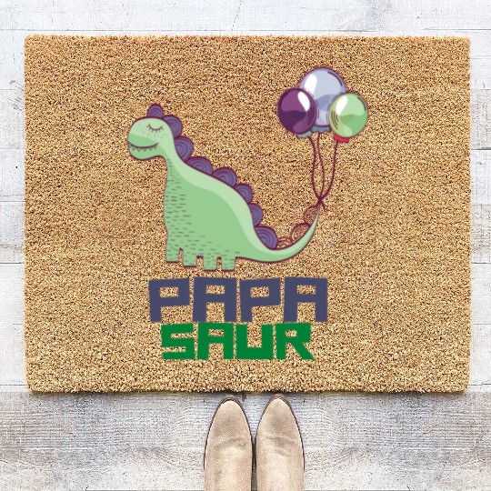 PAPA SAUR, Father's Day Coir Doormats