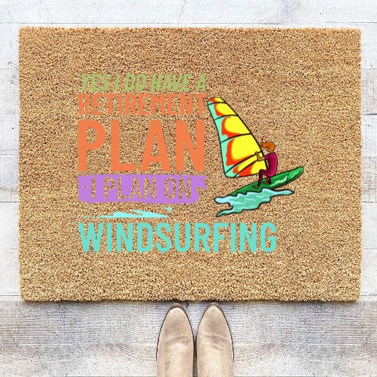 Windsurfing Board Sail Paddle Windsurfer Coir Doormats