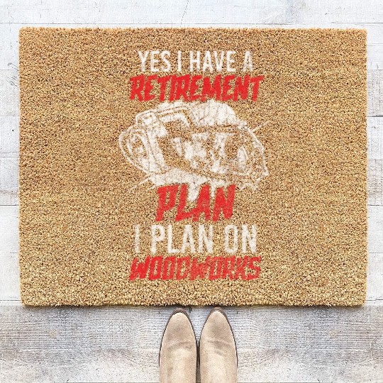 Wood Ax Wood Maker Forest Coir Doormats