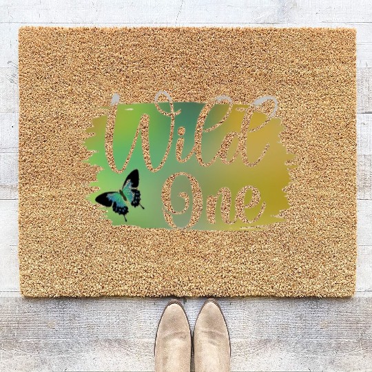 Wild One Butterfly Coir Doormats