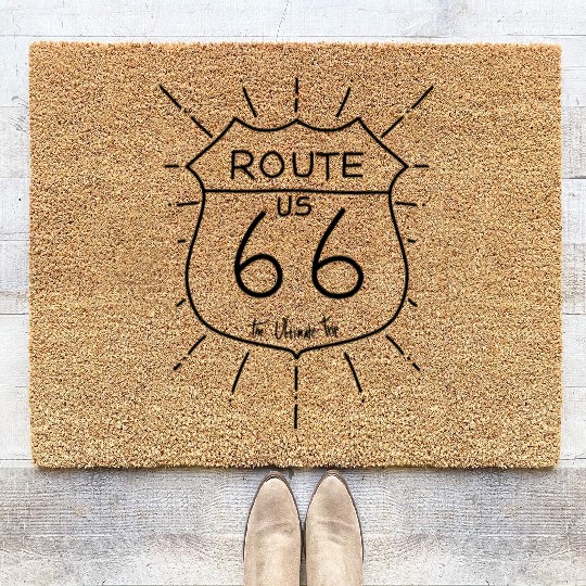 route 66 the ultimate trip Coir Doormats