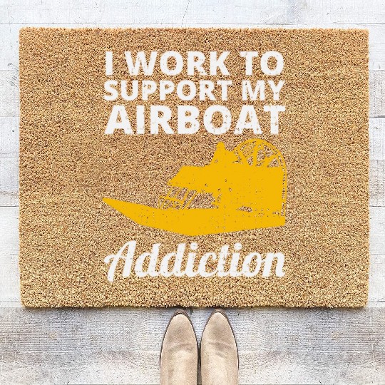 Airboat Fanboat Airboating Planeboat Swamp boat Coir Doormats