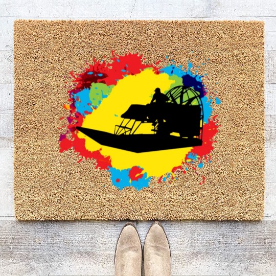 Airboat Fanboat Airboating Planeboat Swamp boat Coir Doormats