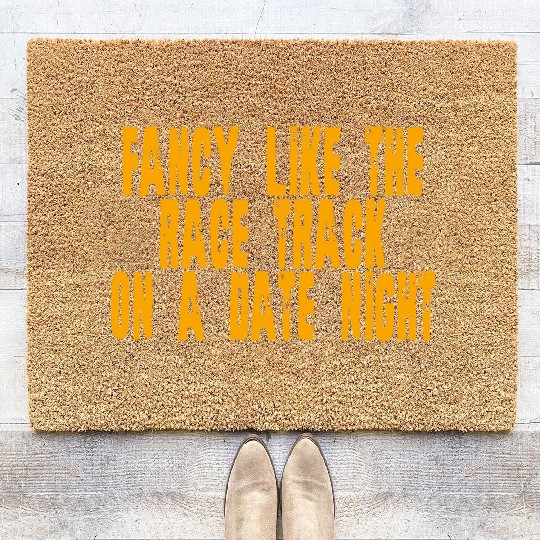 Fancy Like The Race Track On A Date Night 4 Coir Doormats