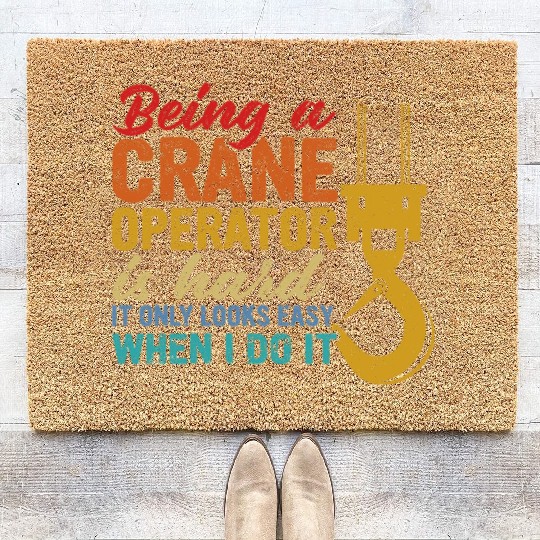Crane Operator Driver Accessories Coir Doormats